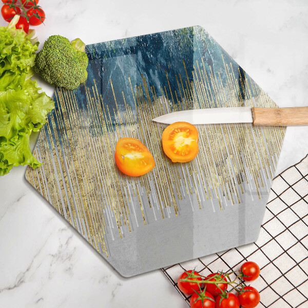 Skärbräda glas sexhörning Designer abstraktion