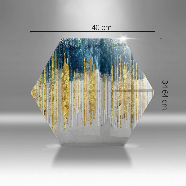 Skärbräda glas sexhörning Designer abstraktion