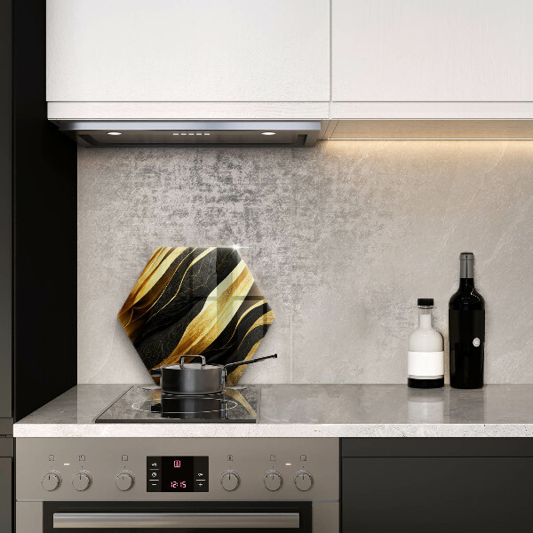 Skärbräda glas sexhörning Elegant abstraktion