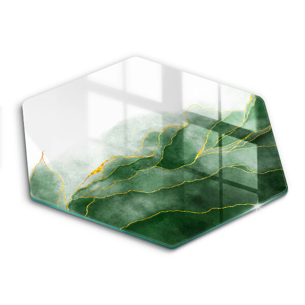 Skärbräda glas sexhörning Abstrakt natur