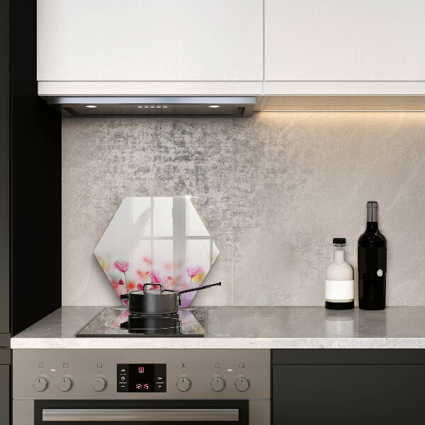 Skärbräda glas sexhörning Blomsteräng