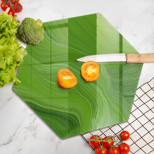 Skärbräda glas sexhörning Abstrakt konsistens