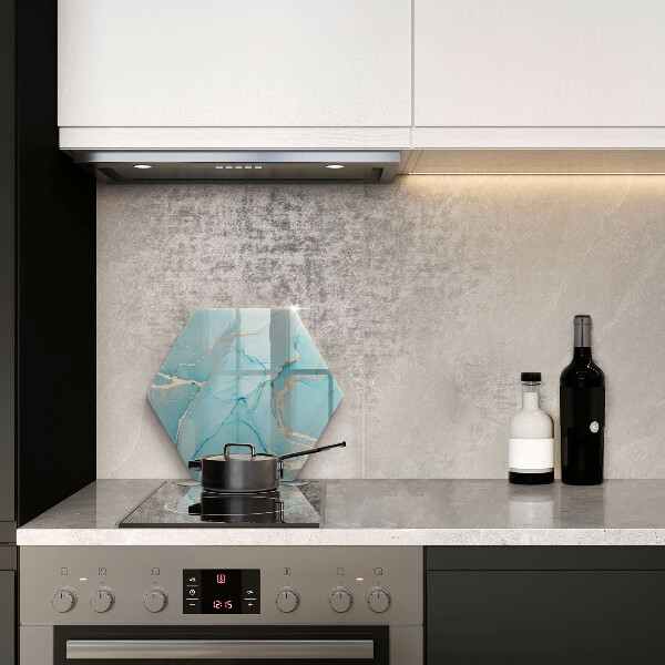 Skärbräda glas sexhörning Stenabstraktion