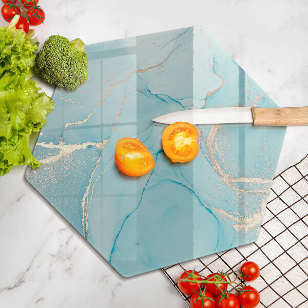 Skärbräda glas sexhörning Stenabstraktion