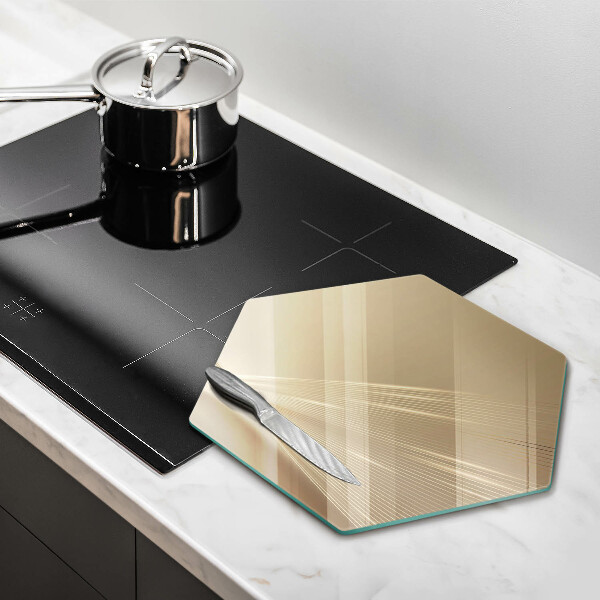 Skärbräda glas sexhörning Modern abstraktion