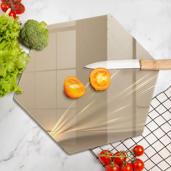 Skärbräda glas sexhörning Modern abstraktion