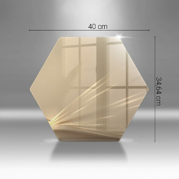 Skärbräda glas sexhörning Modern abstraktion