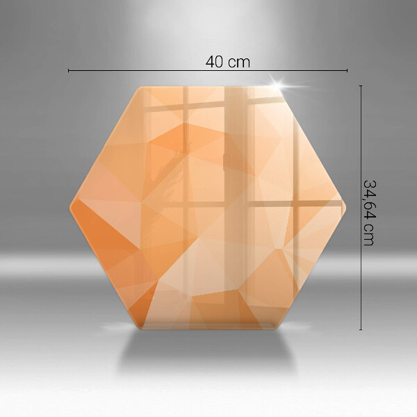 Skärbräda glas sexhörning Geometrisk bakgrund