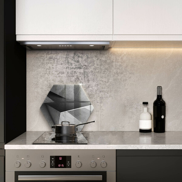 Skärbräda glas sexhörning Konkret abstraktion