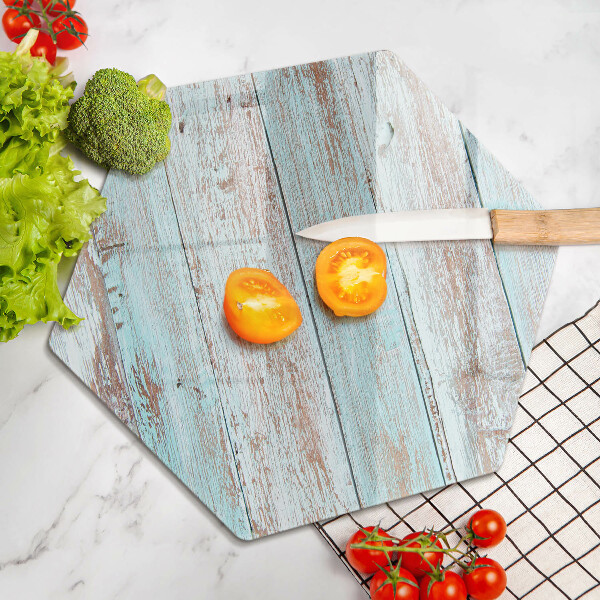 Skärbräda glas sexhörning Gamla vintagebrädor