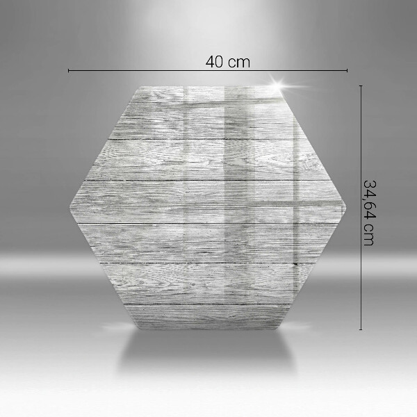 Skärbräda glas sexhörning Gamla träskivor