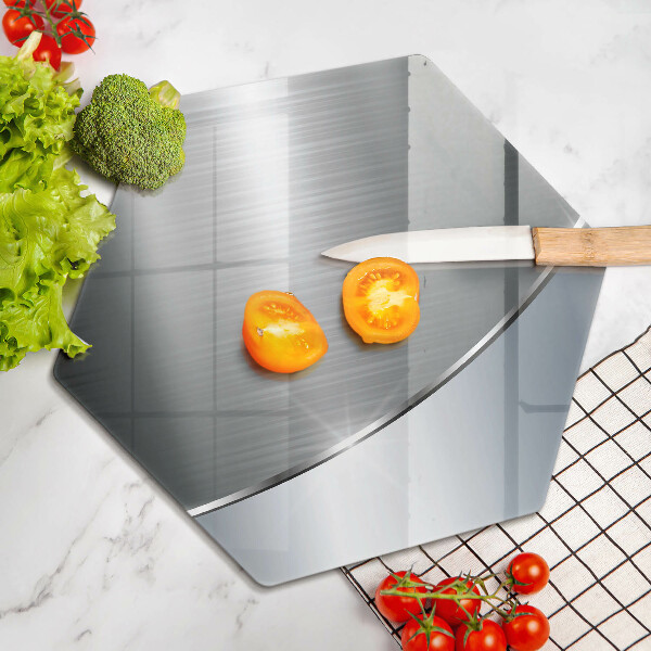 Skärbräda glas sexhörning Metall abstraktionsmönster