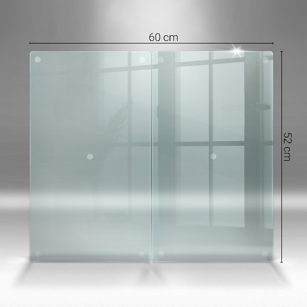 Skärbräda glas transparent 2x30x52 cm