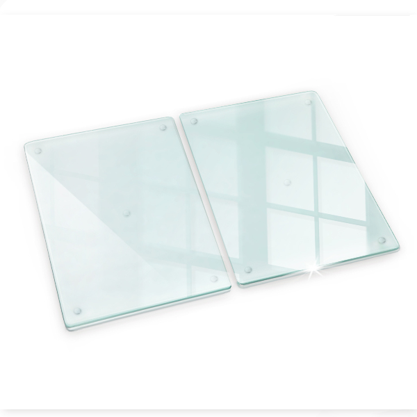 Skärbräda i glas 2x40x52 cm transparent