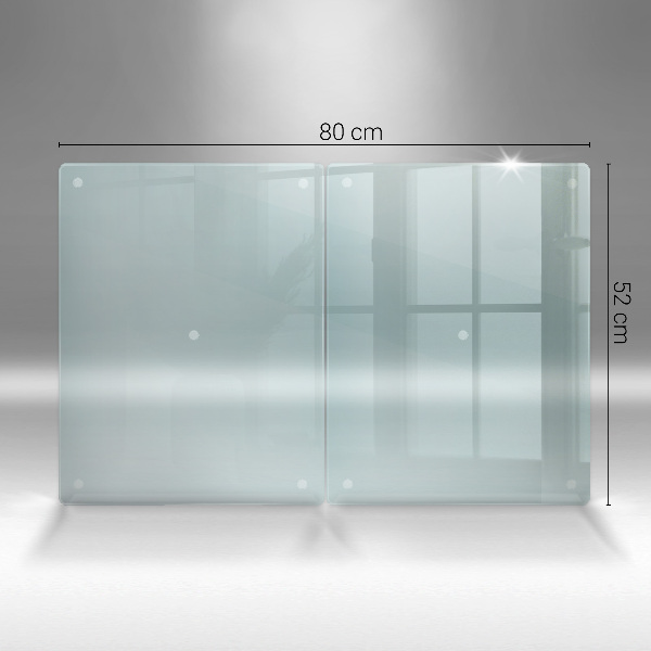 Skärbräda i glas 2x40x52 cm transparent