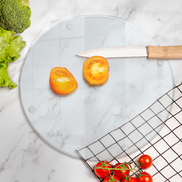 Skärbräda glas transparent fi30 cm