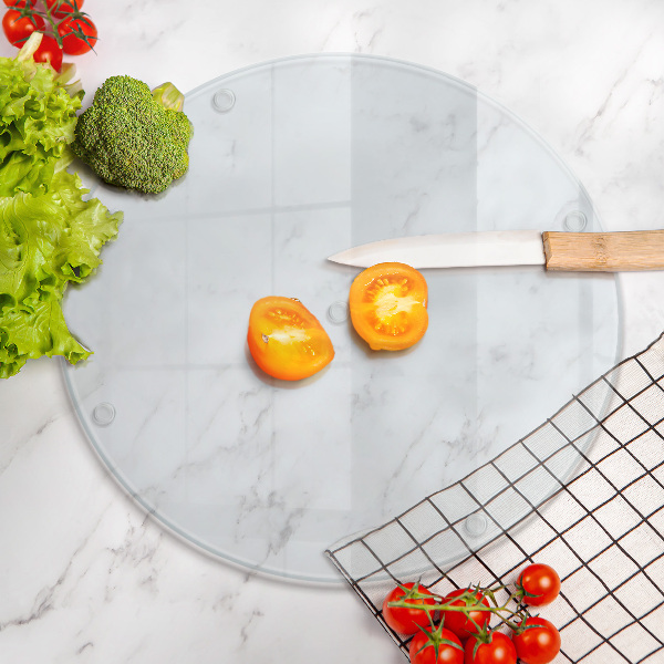 Skärbräda glas transparent fi40 cm