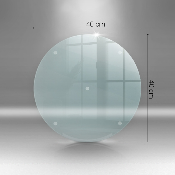 Skärbräda i glas rund 40 cm