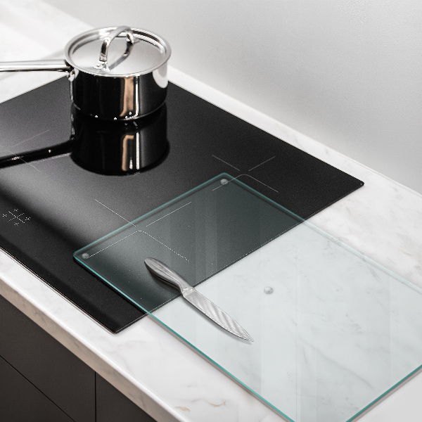 Skärbräda glas transparent 52x30 cm