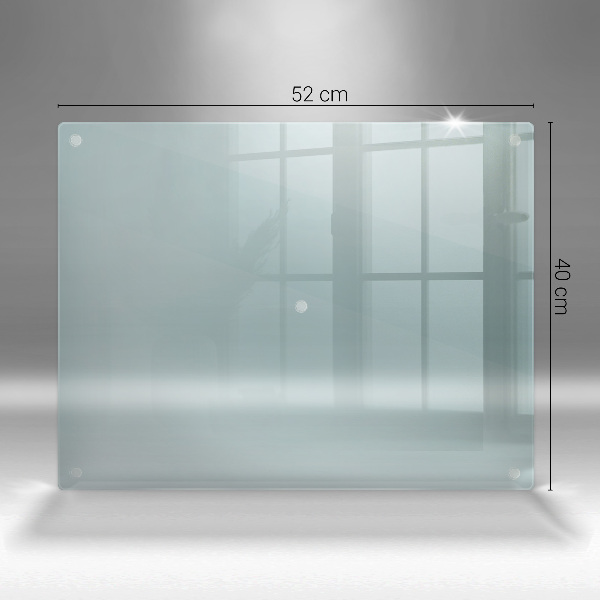 Skärbräda i glas transparent 52x40 cm