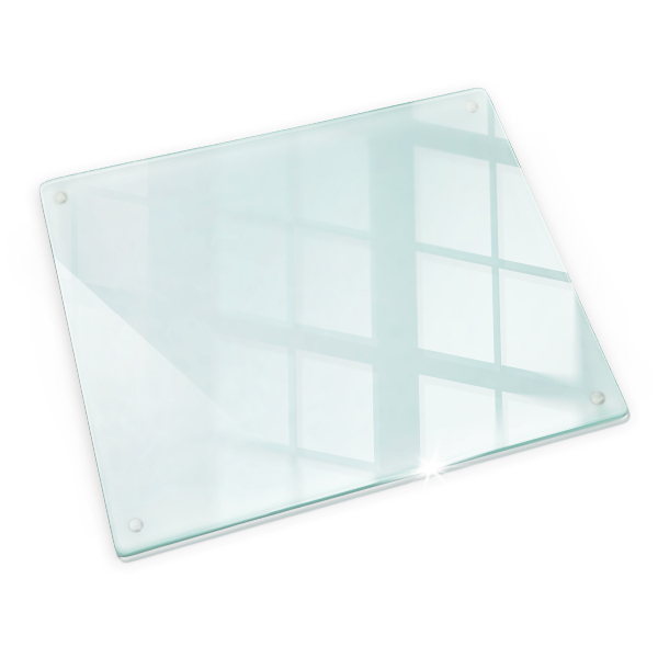 Skärbräda i transparent glas 60x52 cm