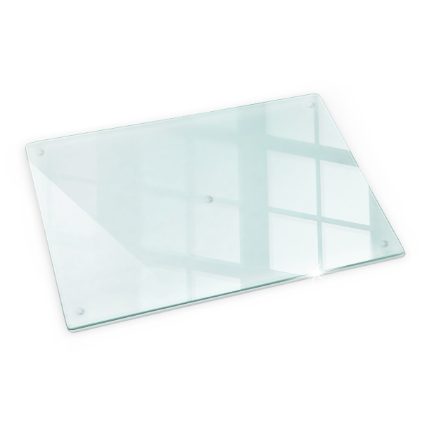 Skärbräda i glas 80x52 cm transparent