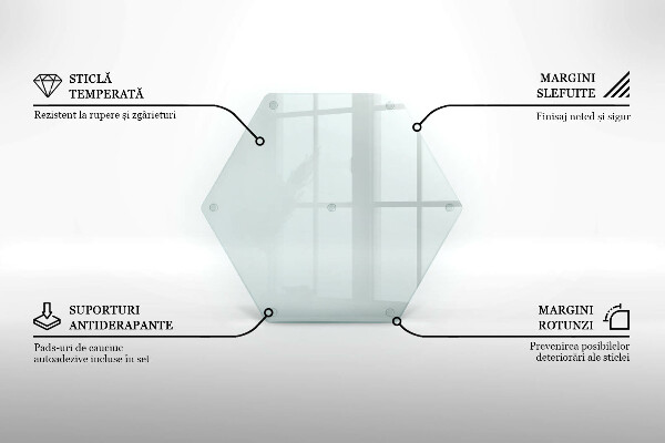 Skärbräda i glas 40 cm