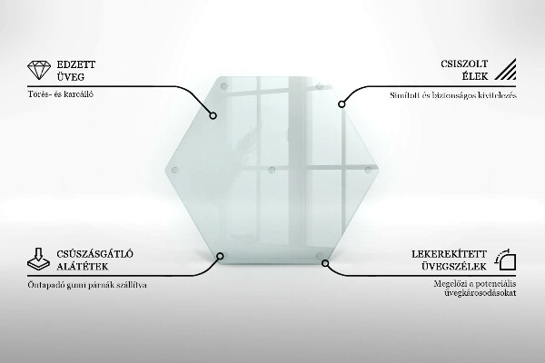 Skärbräda i glas 40 cm