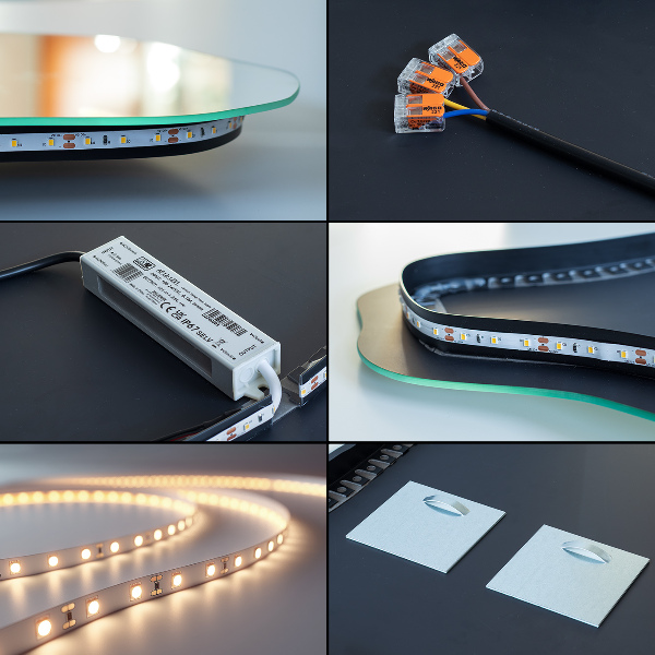 Äggformad LED-spegel 57x80 cm