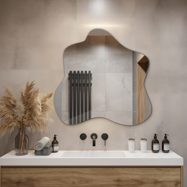 Spegel i form av en fläck unik 68x67 cm