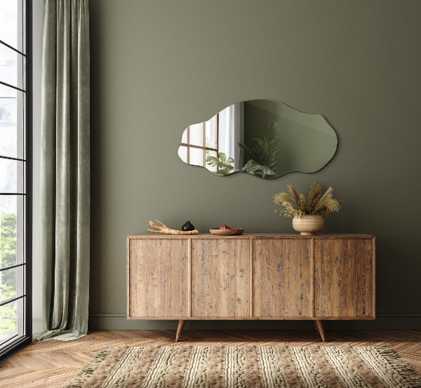 Spegel organisk form fläck 40x80