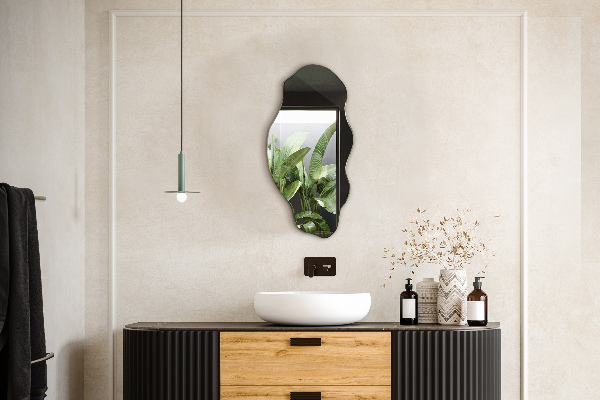 Spegel organisk form fläck 40x80