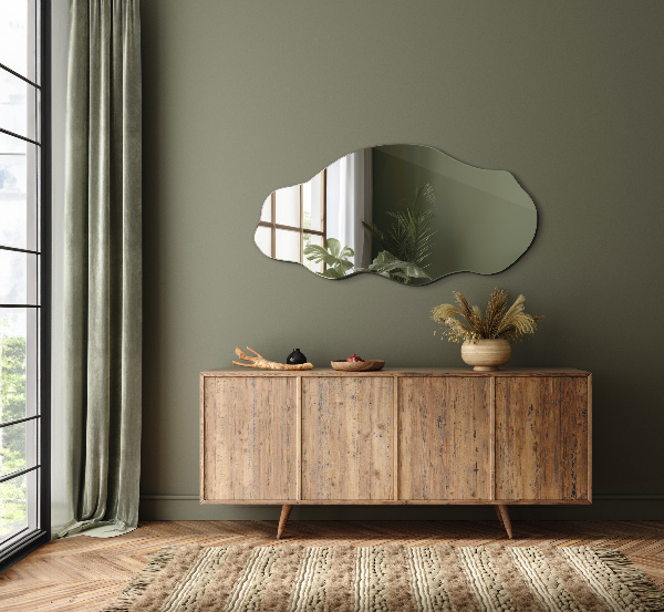 Spegel organisk form fläck original 45x90