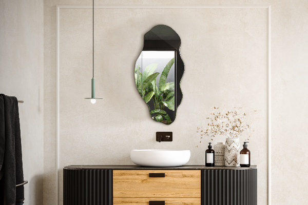 Spegel organisk form fläck original 45x90