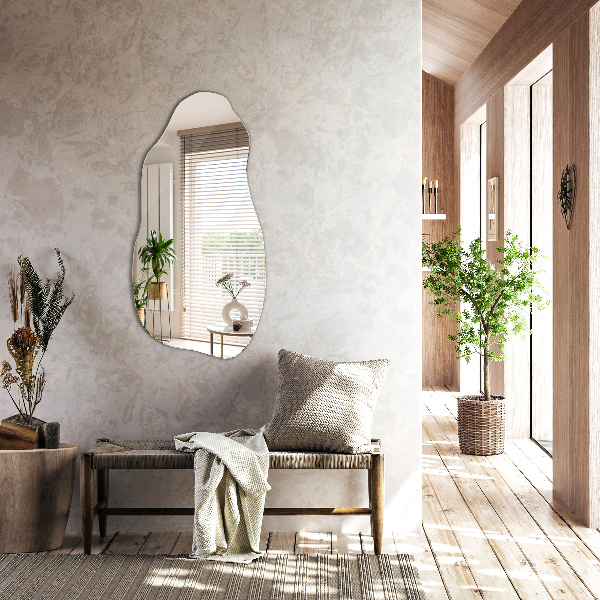 Asymmetrisk spegel fläck modern 45x90