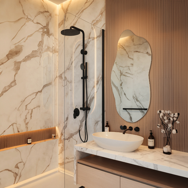 Oregelbunden spegel elegant accessoar 35x80 cm