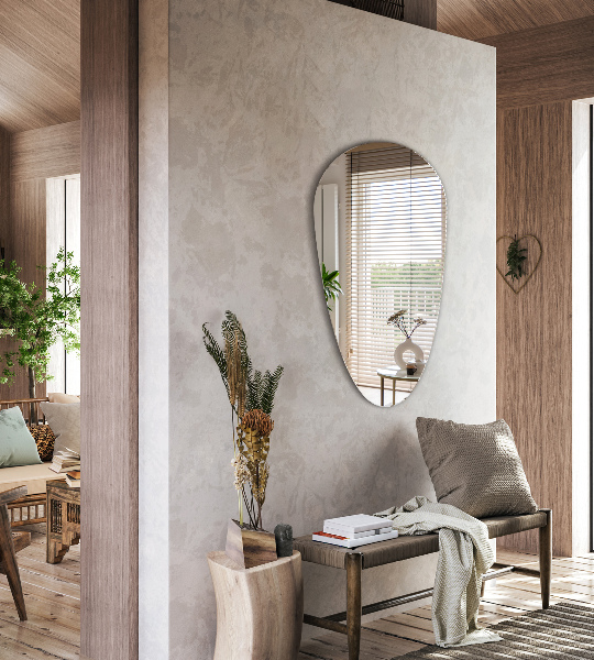 Droppformad spegel 35x70 cm