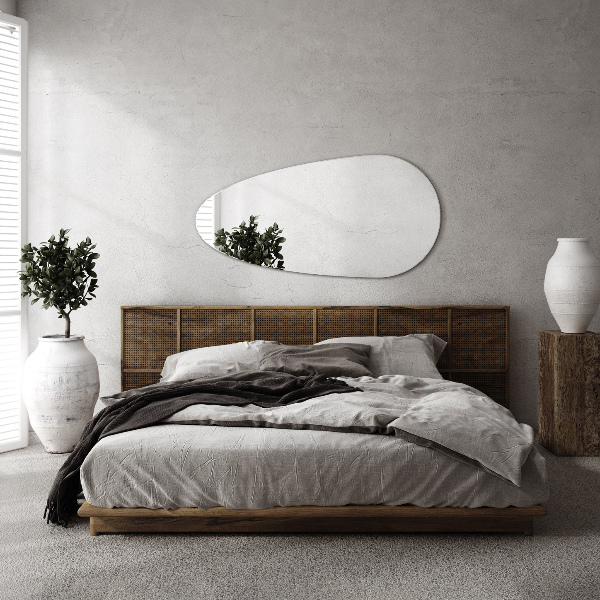 Droppformad spegel modern 45x90 cm