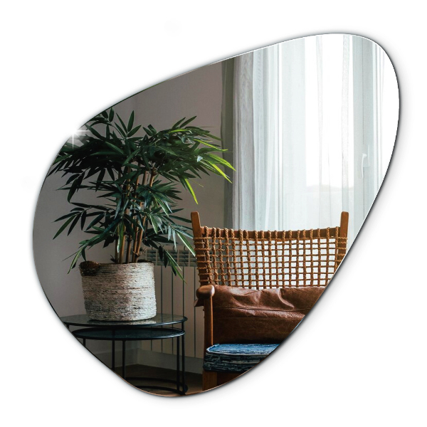 Spegel organisk form elegant 68x67 cm