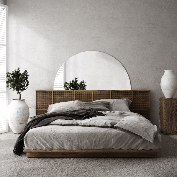 Spegel halvcirkel 35x70 cm