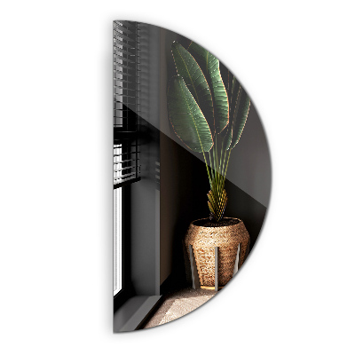 Spegel halvcirkel 45x90 cm