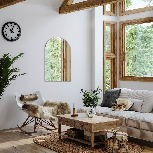 Halv-oval spegel modern 50x90 cm