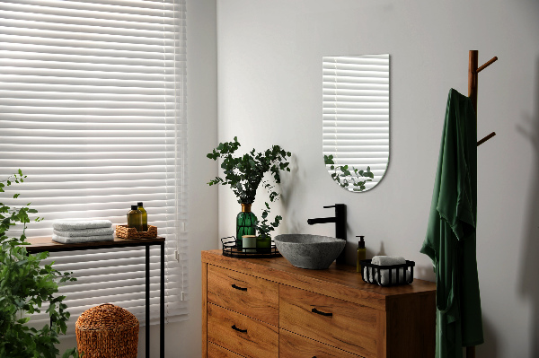 Halv-oval spegel modern 50x90 cm