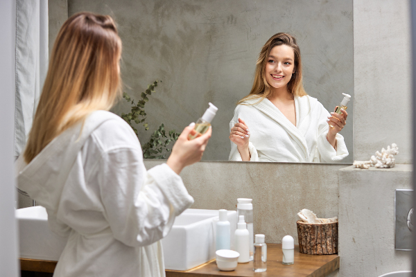 Rektangulär spegel utan ram badrum 60x40 cm