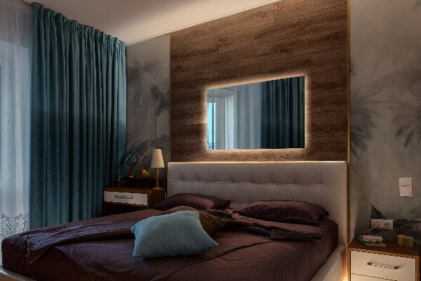 Rektangel spegel 60x40 cm