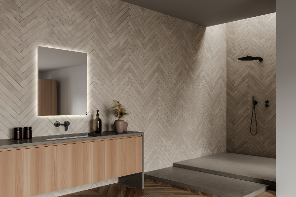 Rektangulär badrumsspegel med led 50x50 cm