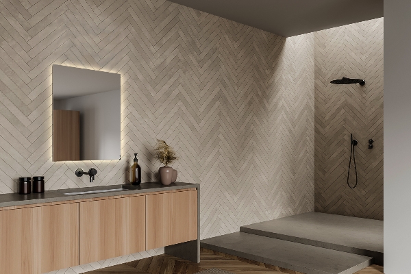 Rektangulär badrumsspegel med led 50x50 cm