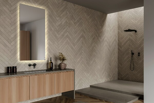 Rektangulär badrumsspegel med led 80x60 cm