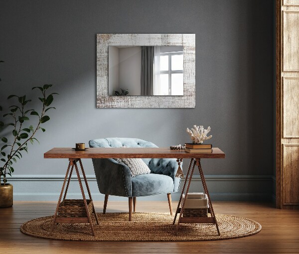 Spegel med tryckt ram Gammalt träd