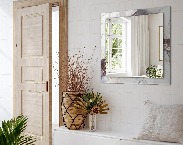 Spegel med tryck Abstrakt marmorkonst